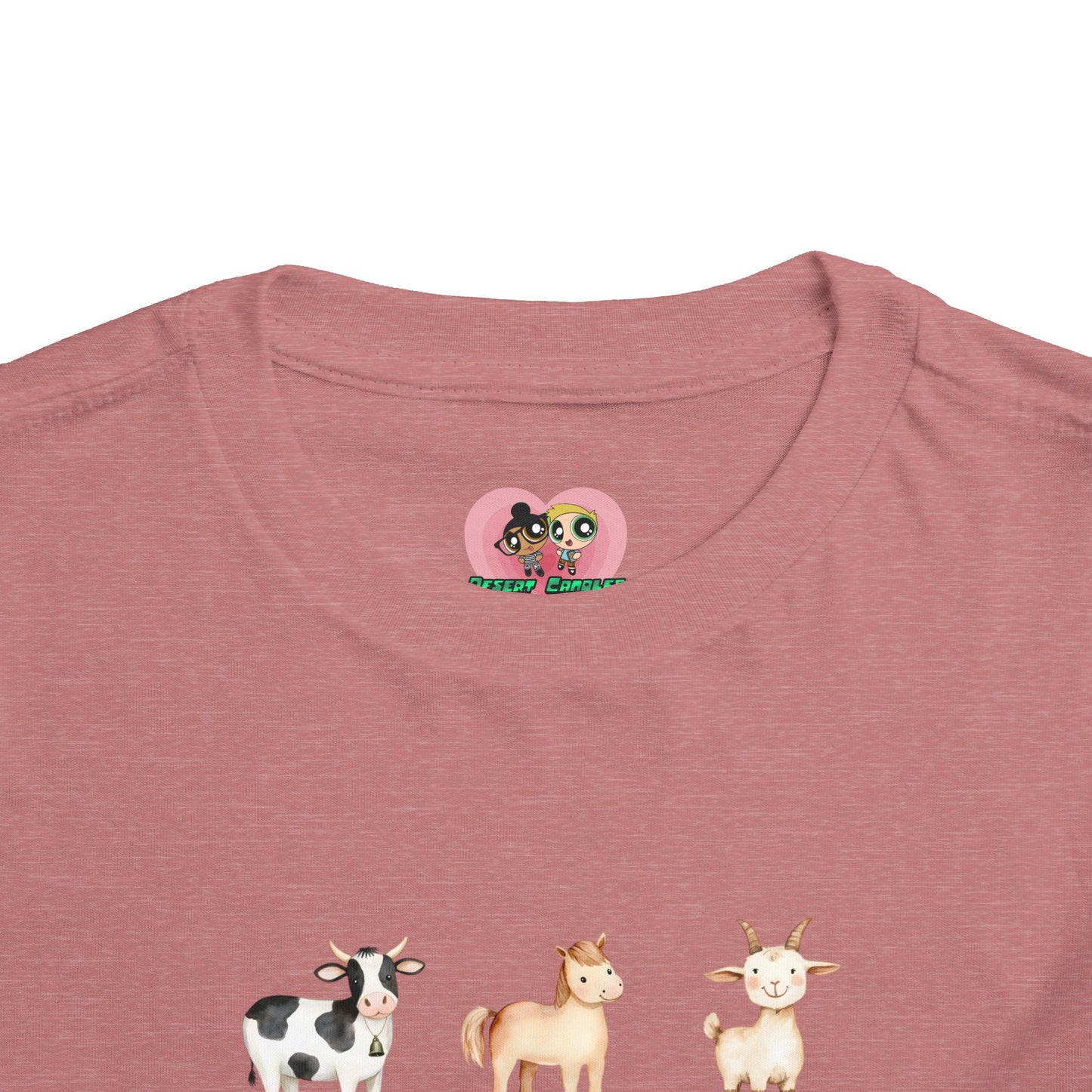 Cute Animal Alphabet Toddler Tee, Kids Animal Print T-Shirt, Toddler Gift, Nursery Decor, Farm Dress-Up