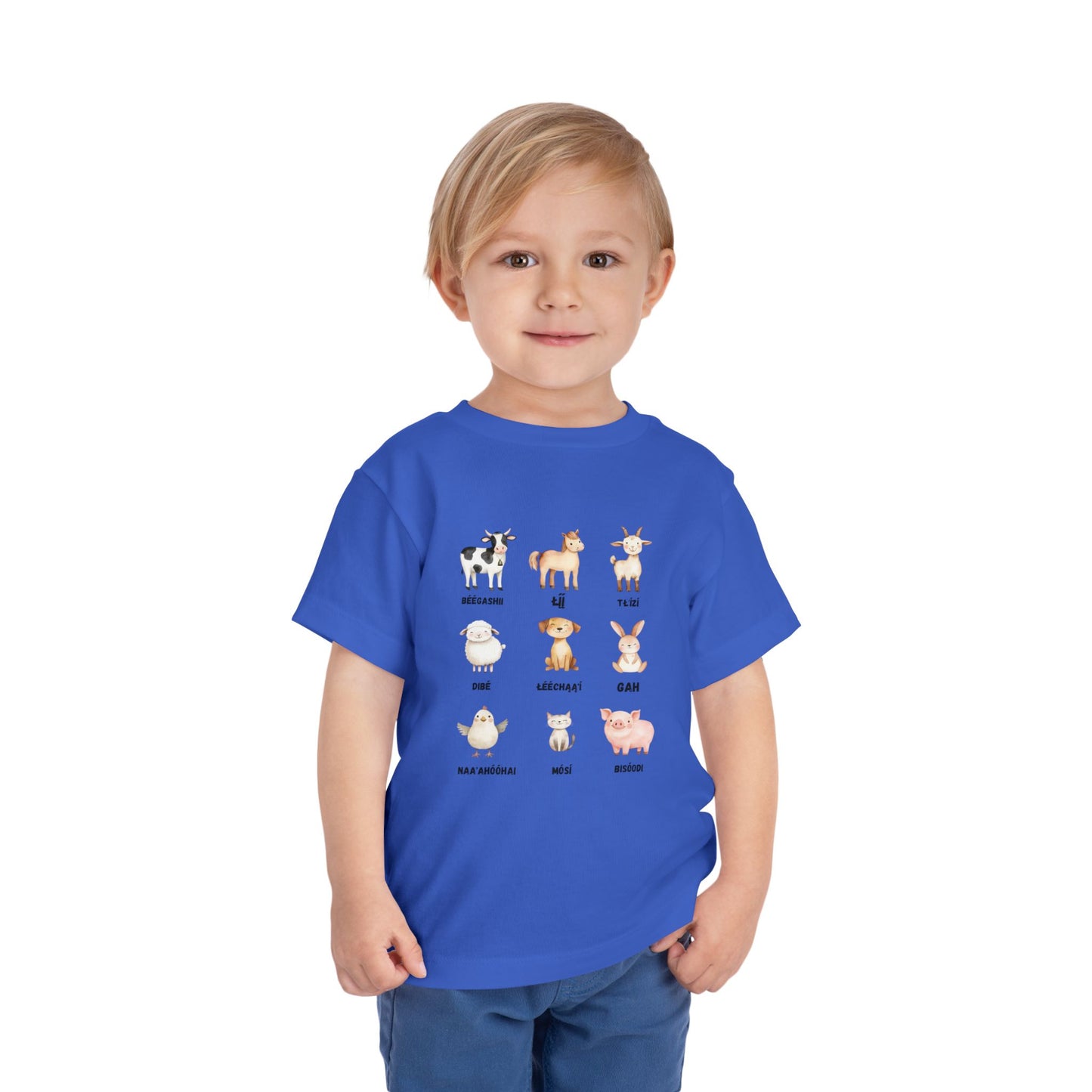 Cute Animal Alphabet Toddler Tee, Kids Animal Print T-Shirt, Toddler Gift, Nursery Decor, Farm Dress-Up
