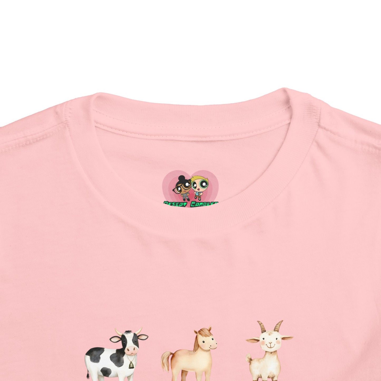 Cute Animal Alphabet Toddler Tee, Kids Animal Print T-Shirt, Toddler Gift, Nursery Decor, Farm Dress-Up