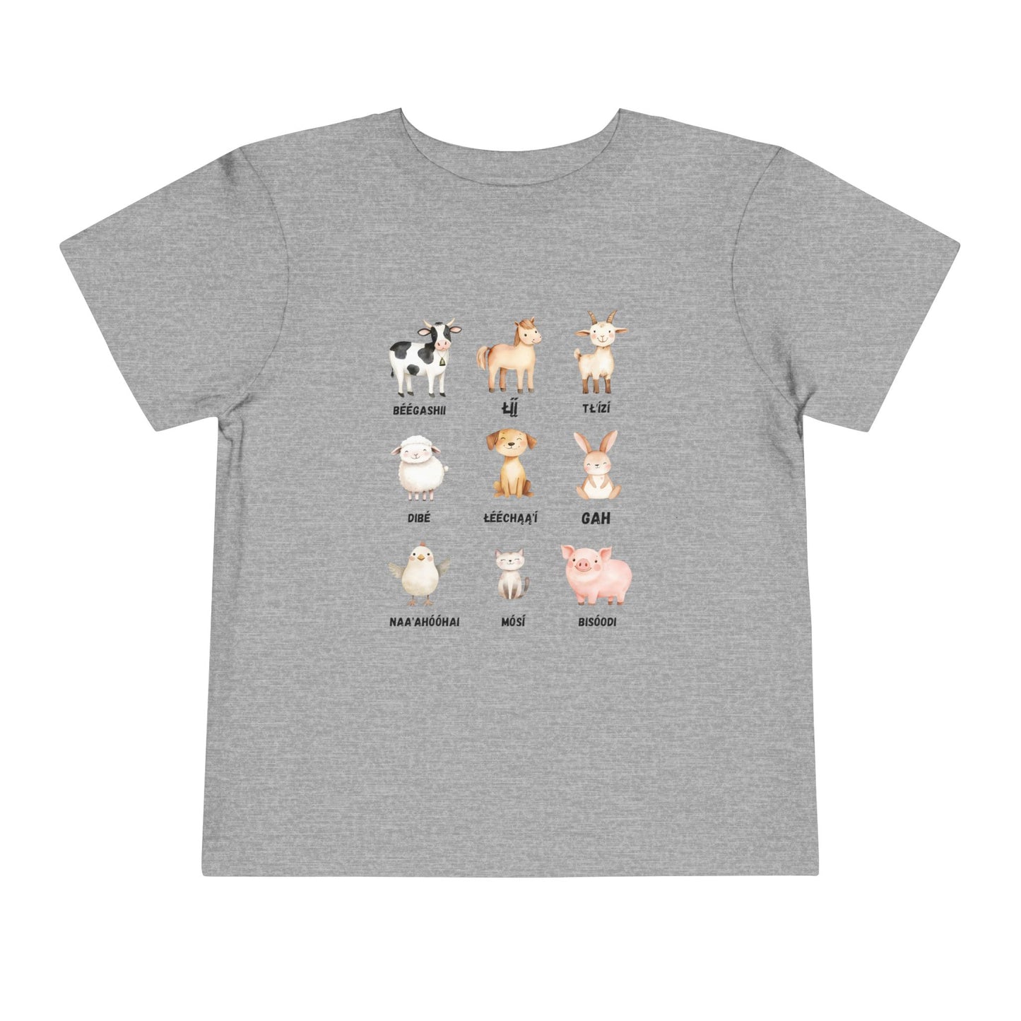 Cute Animal Alphabet Toddler Tee, Kids Animal Print T-Shirt, Toddler Gift, Nursery Decor, Farm Dress-Up