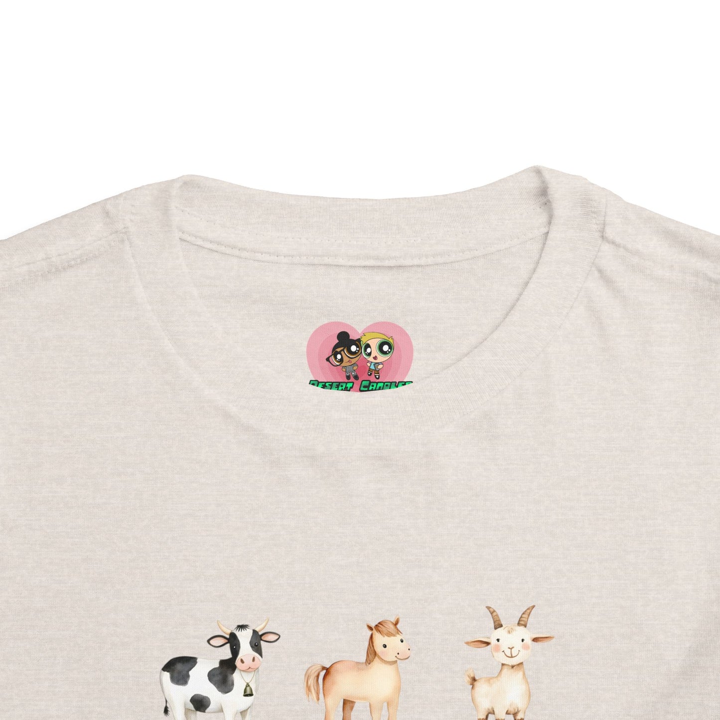 Cute Animal Alphabet Toddler Tee, Kids Animal Print T-Shirt, Toddler Gift, Nursery Decor, Farm Dress-Up