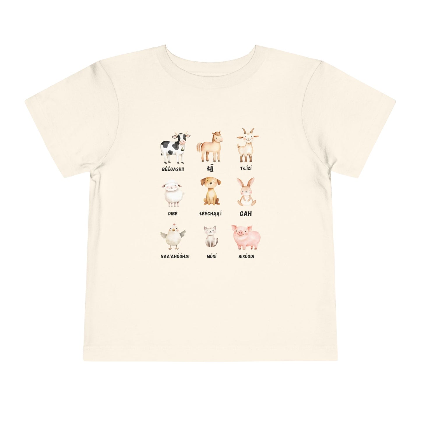 Cute Animal Alphabet Toddler Tee, Kids Animal Print T-Shirt, Toddler Gift, Nursery Decor, Farm Dress-Up