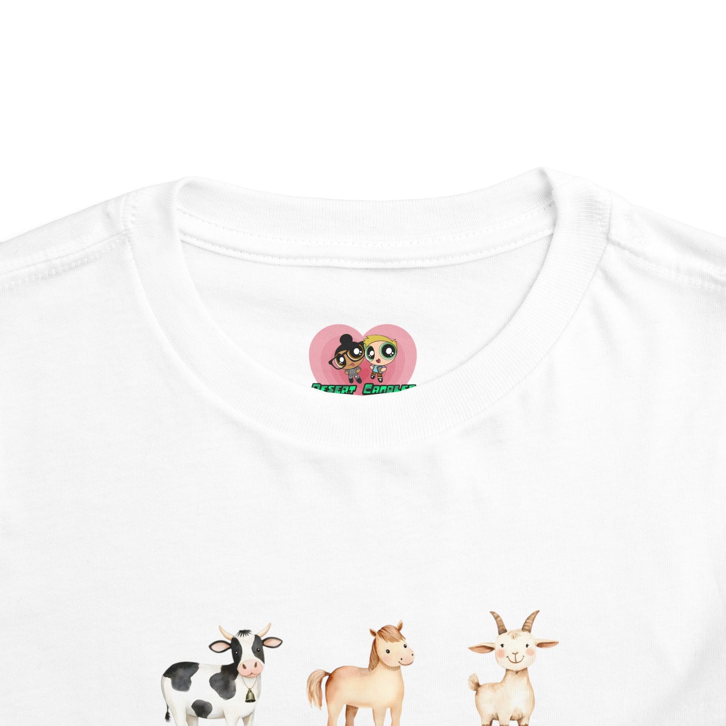 Cute Animal Alphabet Toddler Tee, Kids Animal Print T-Shirt, Toddler Gift, Nursery Decor, Farm Dress-Up