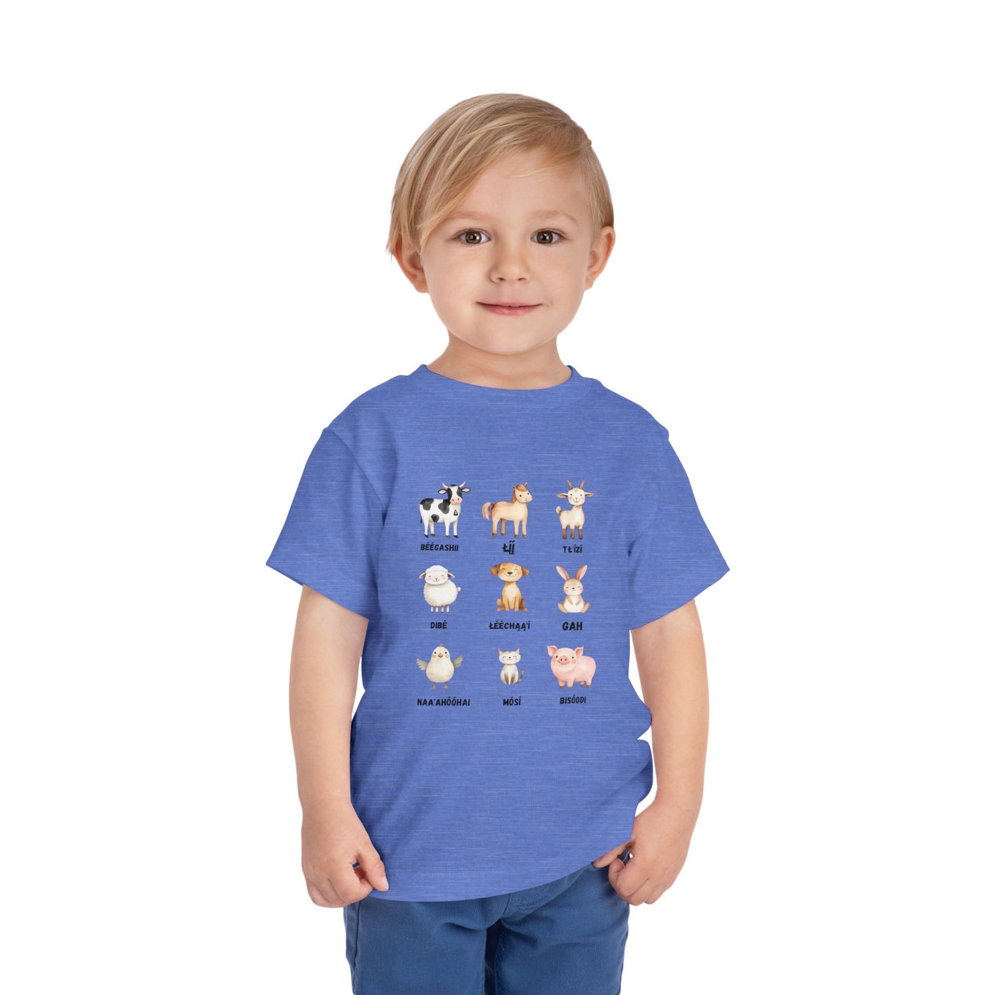 Cute Animal Alphabet Toddler Tee, Kids Animal Print T-Shirt, Toddler Gift, Nursery Decor, Farm Dress-Up