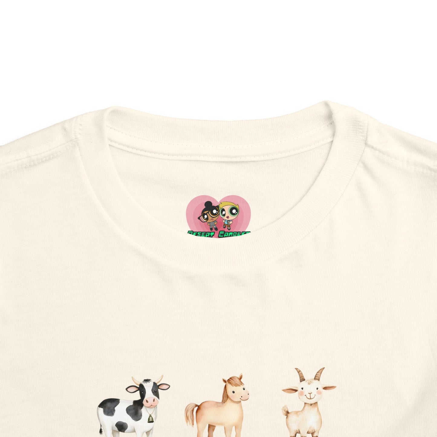 Cute Animal Alphabet Toddler Tee, Kids Animal Print T-Shirt, Toddler Gift, Nursery Decor, Farm Dress-Up