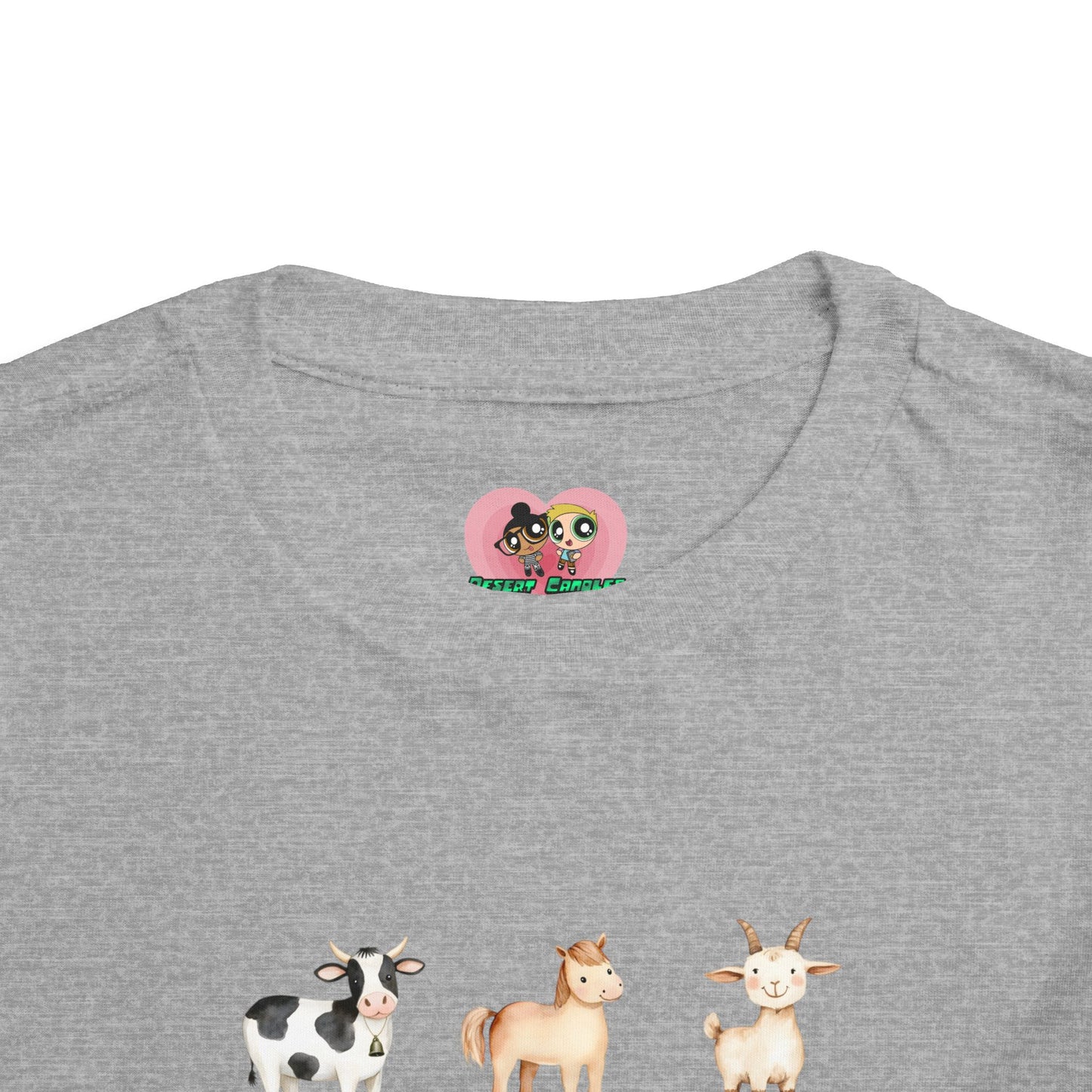 Cute Animal Alphabet Toddler Tee, Kids Animal Print T-Shirt, Toddler Gift, Nursery Decor, Farm Dress-Up