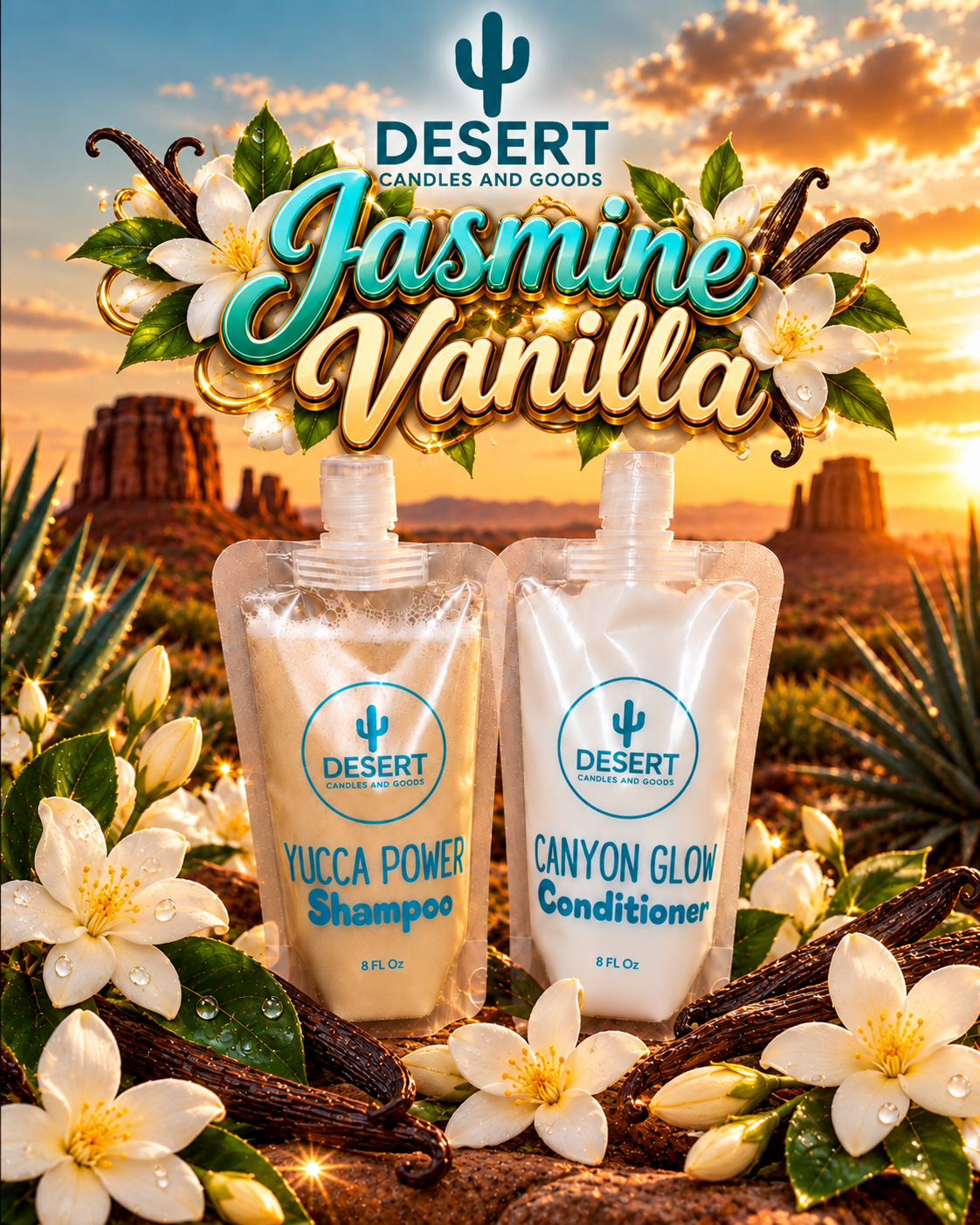 Yucca Power Shampoo and Canyon Glow Conditioner