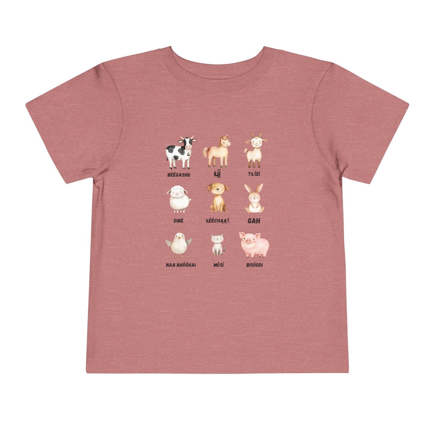 Cute Animal Alphabet Toddler Tee, Kids Animal Print T-Shirt, Toddler Gift, Nursery Decor, Farm Dress-Up