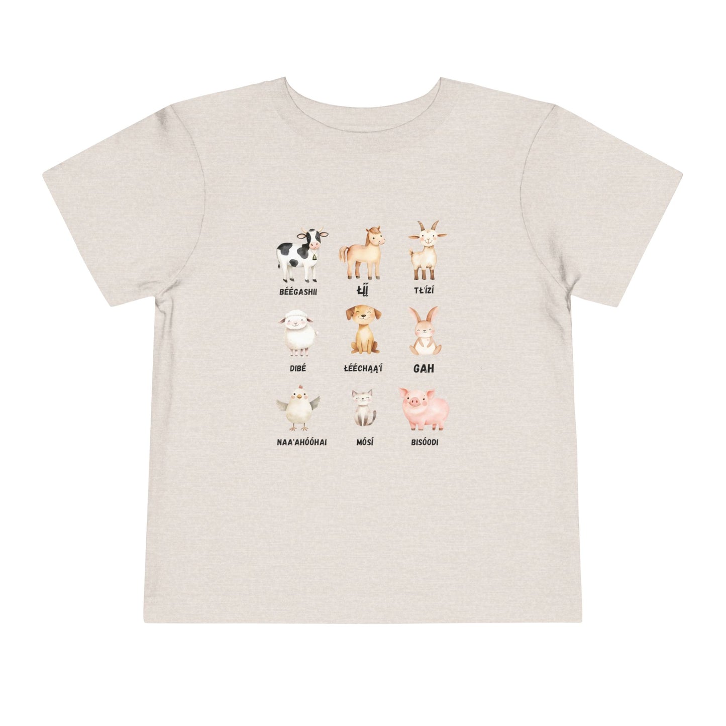 Cute Animal Alphabet Toddler Tee, Kids Animal Print T-Shirt, Toddler Gift, Nursery Decor, Farm Dress-Up