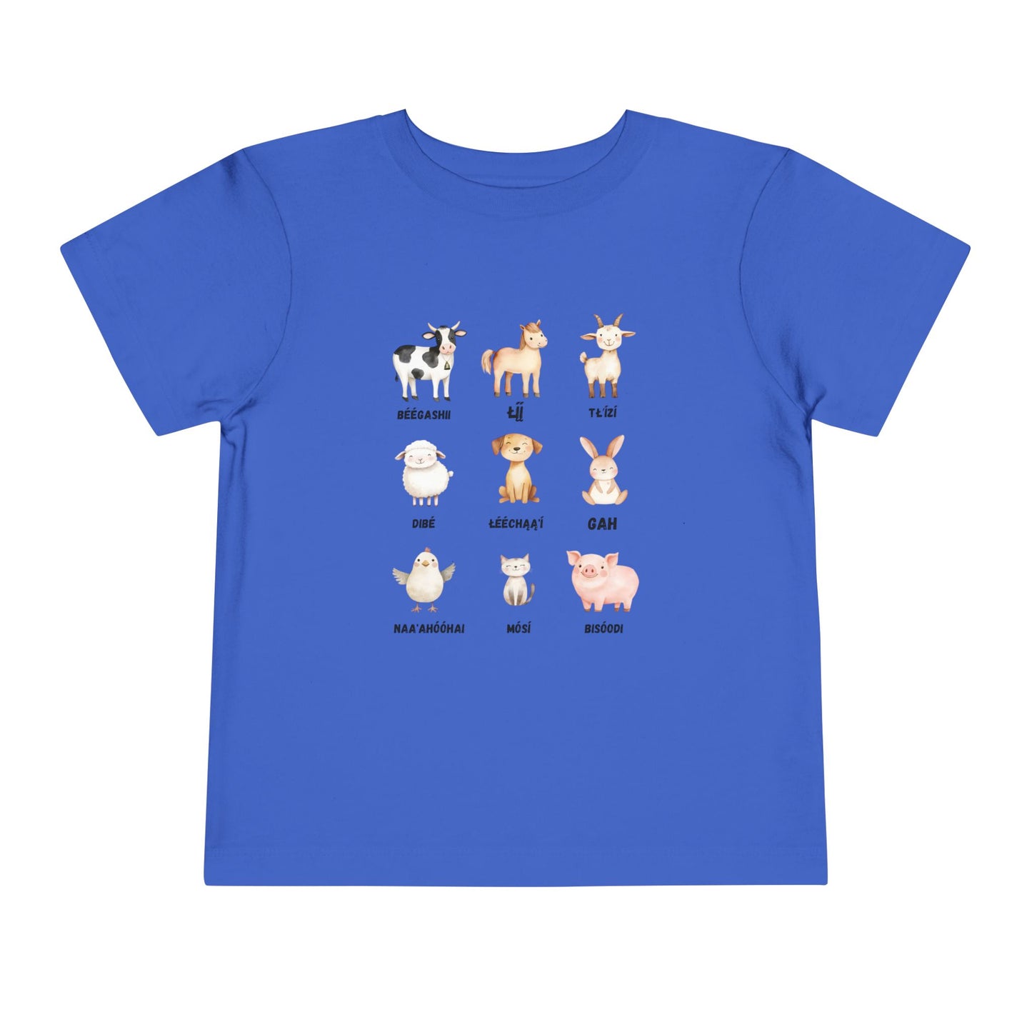 Cute Animal Alphabet Toddler Tee, Kids Animal Print T-Shirt, Toddler Gift, Nursery Decor, Farm Dress-Up