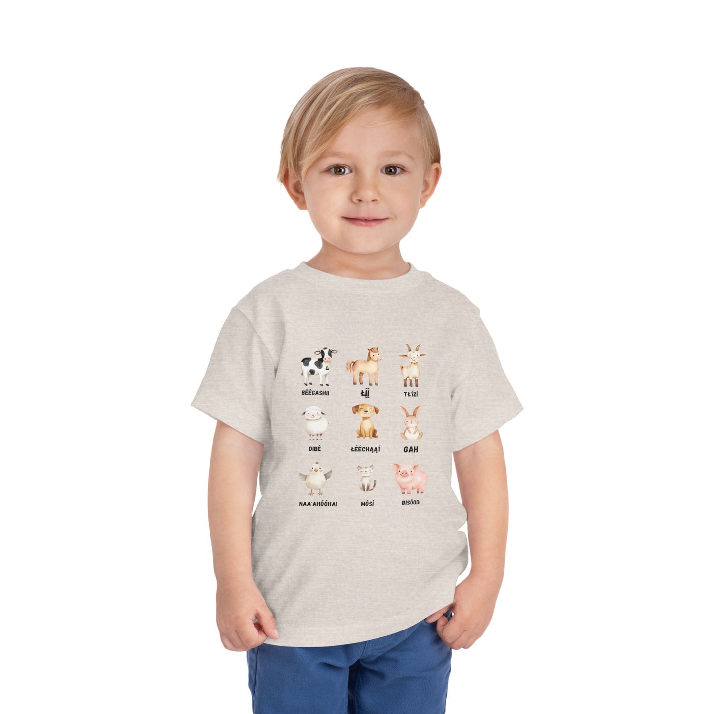 Cute Animal Alphabet Toddler Tee, Kids Animal Print T-Shirt, Toddler Gift, Nursery Decor, Farm Dress-Up