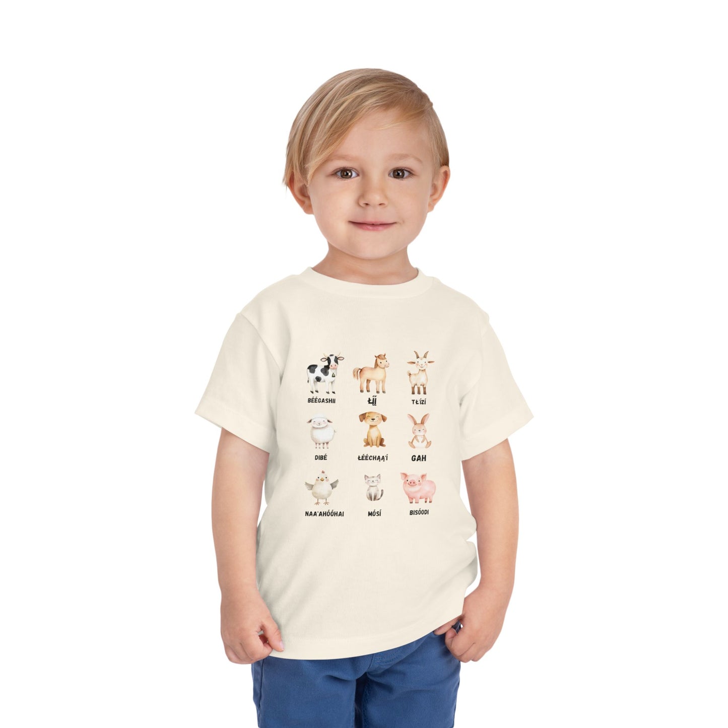 Cute Animal Alphabet Toddler Tee, Kids Animal Print T-Shirt, Toddler Gift, Nursery Decor, Farm Dress-Up