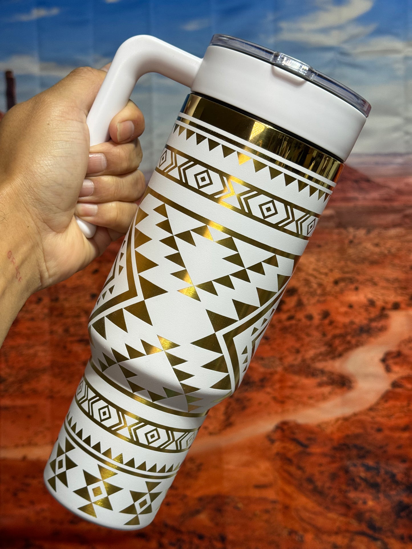 40 oz Desert Candles and Goods Engraved Cups