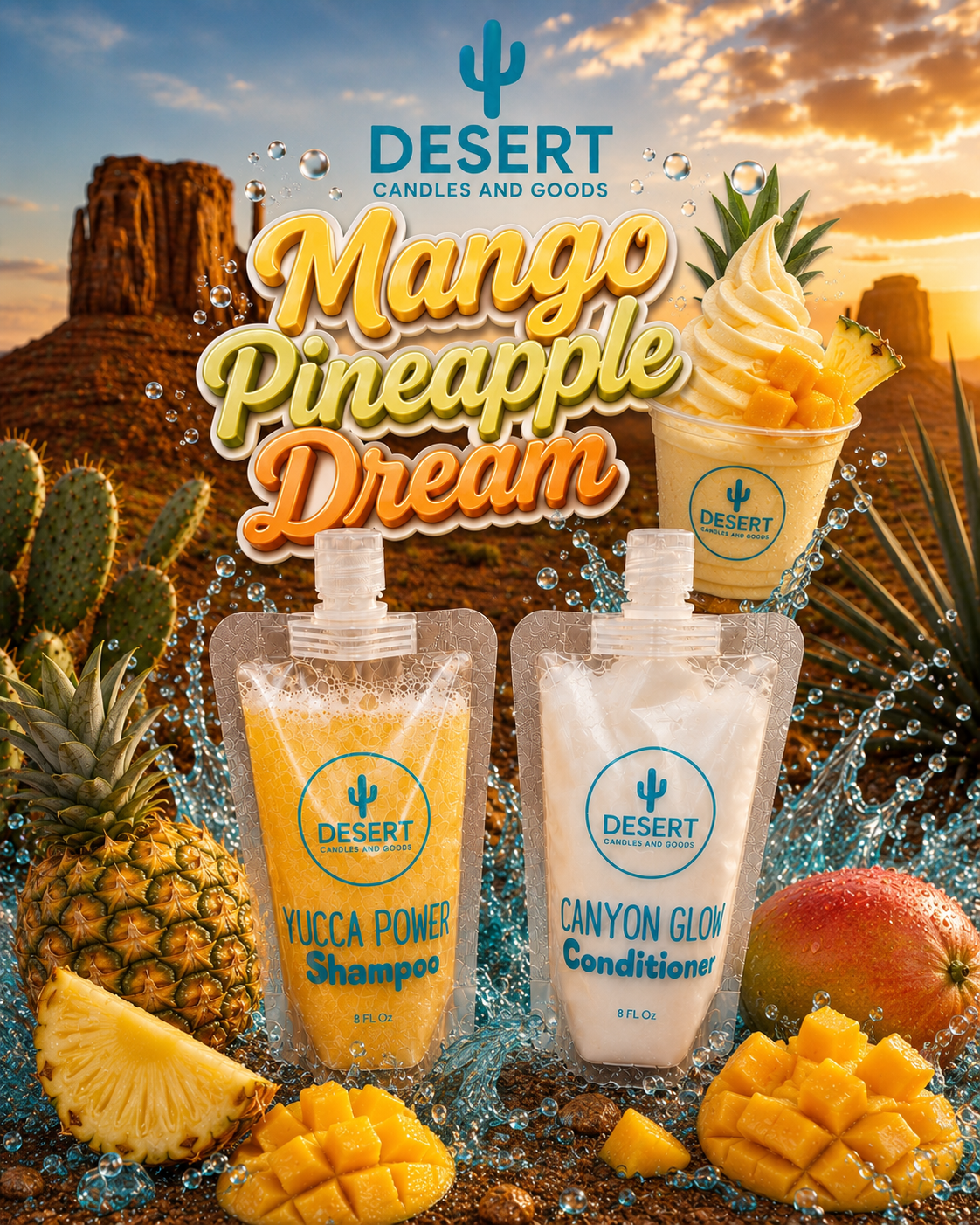 Yucca Power Shampoo and Canyon Glow Conditioner