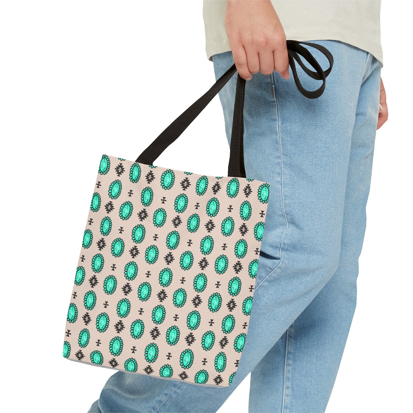 Turquoise Me Down Tote Bag