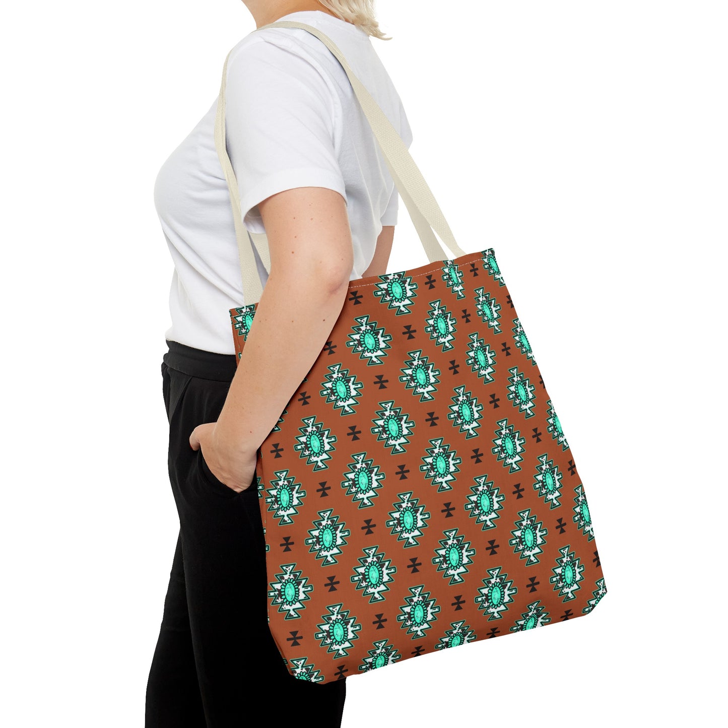 Brownie Turquoise Love Tote Bag