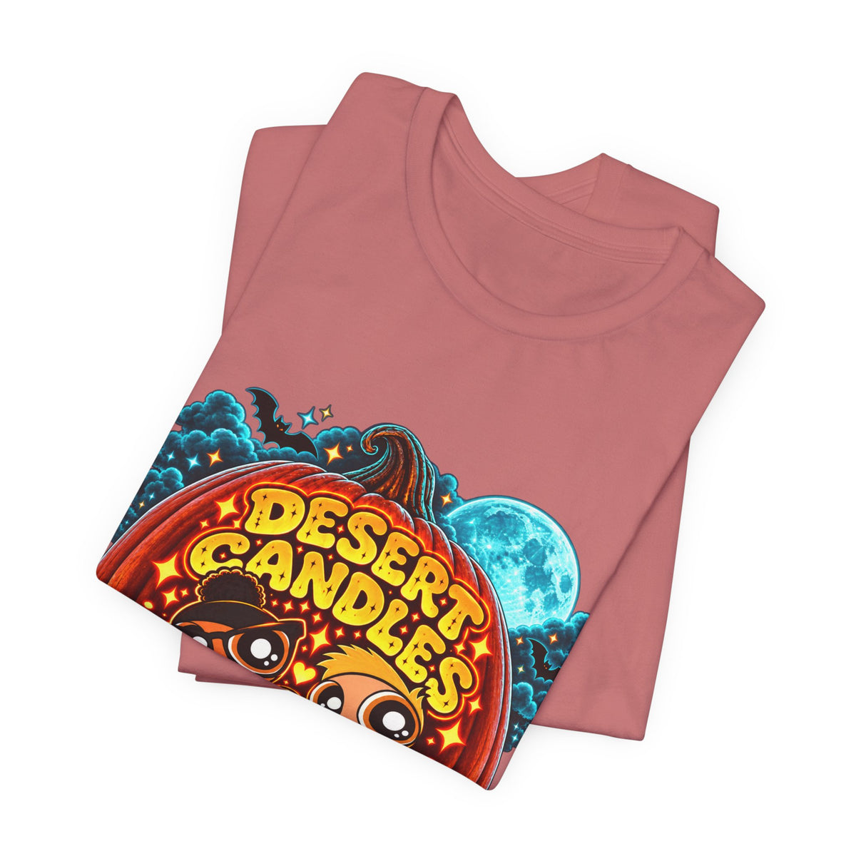 Desert Candles & Goods Tee — Cute Halloween Pumpkin Shop Graphic T-Shirt