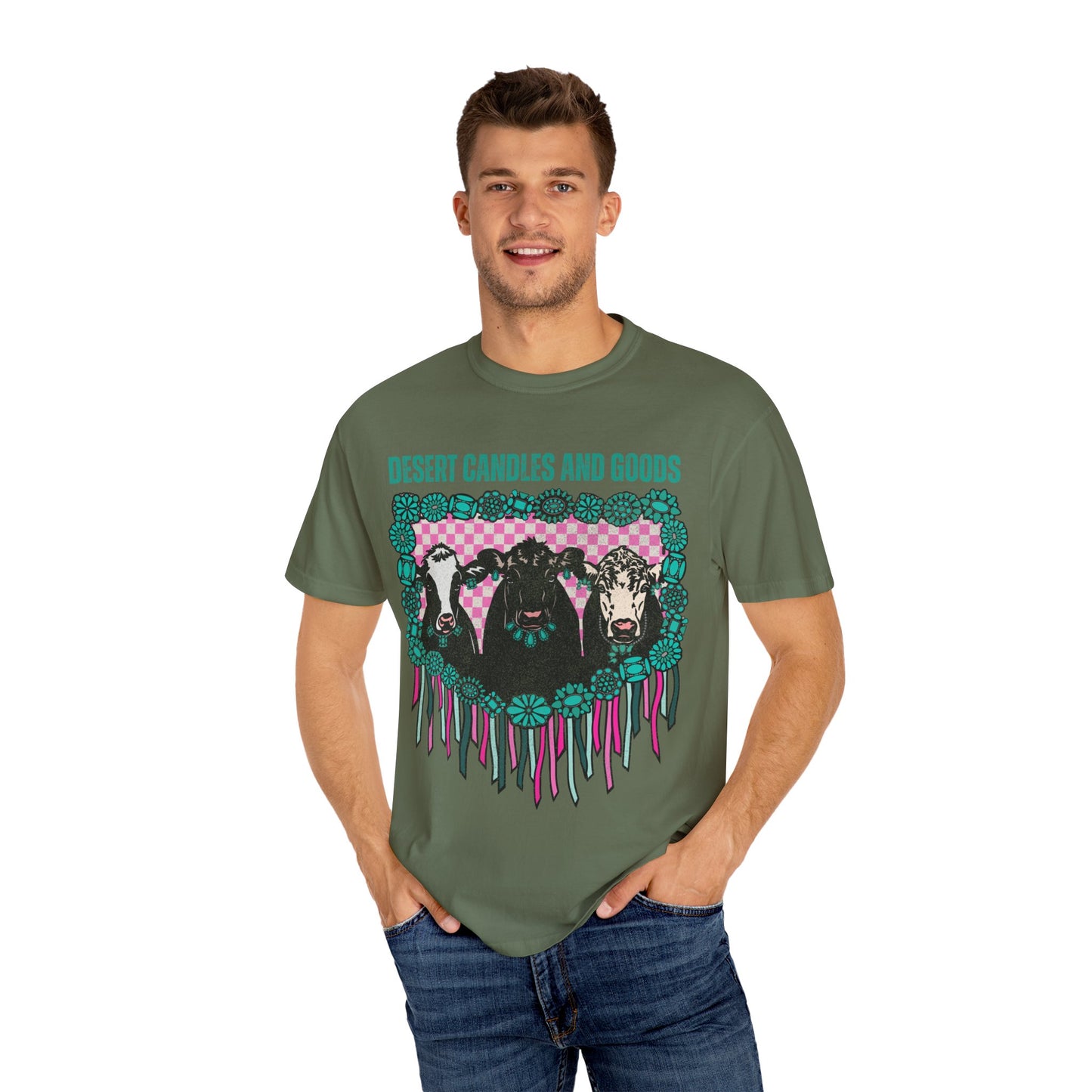 Cow Unisex Garment-Dyed T-shirt