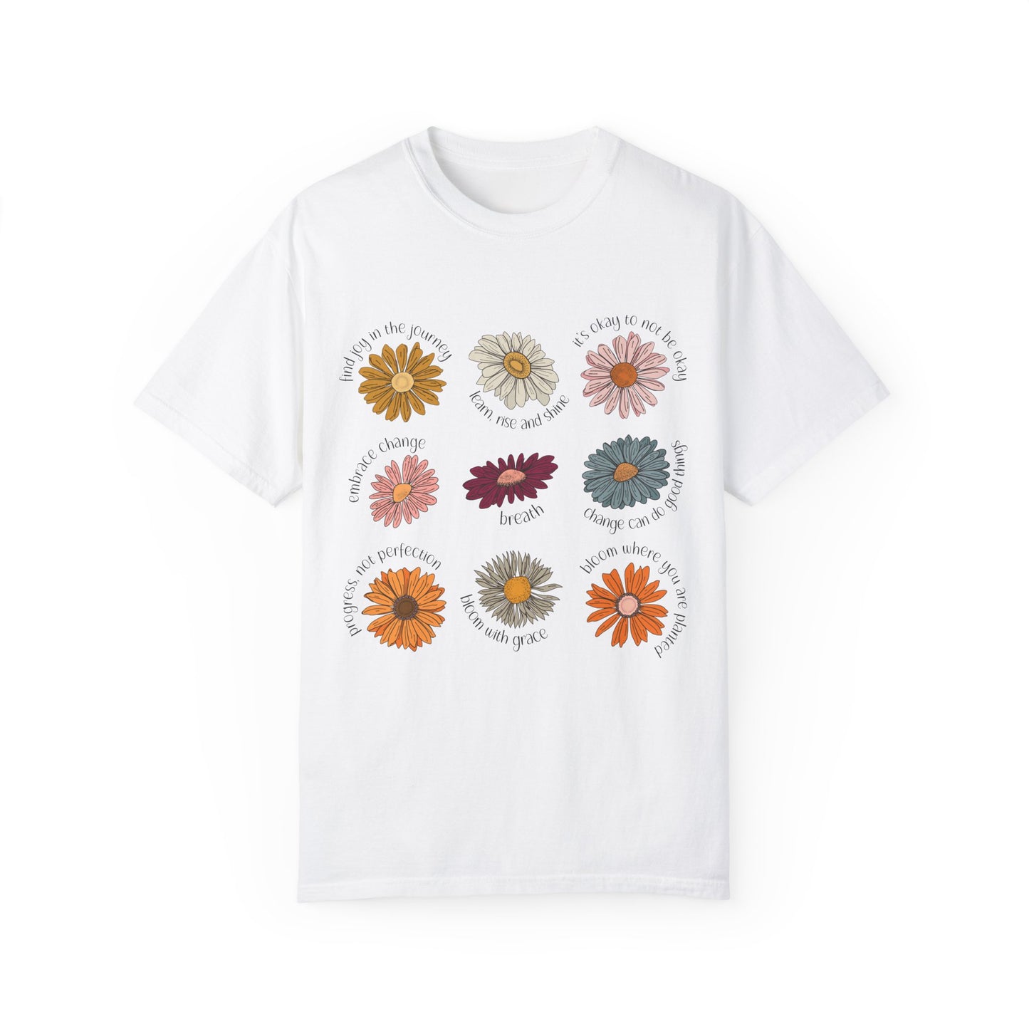 Unisex Garment-Dyed T-shirt DCG Flower