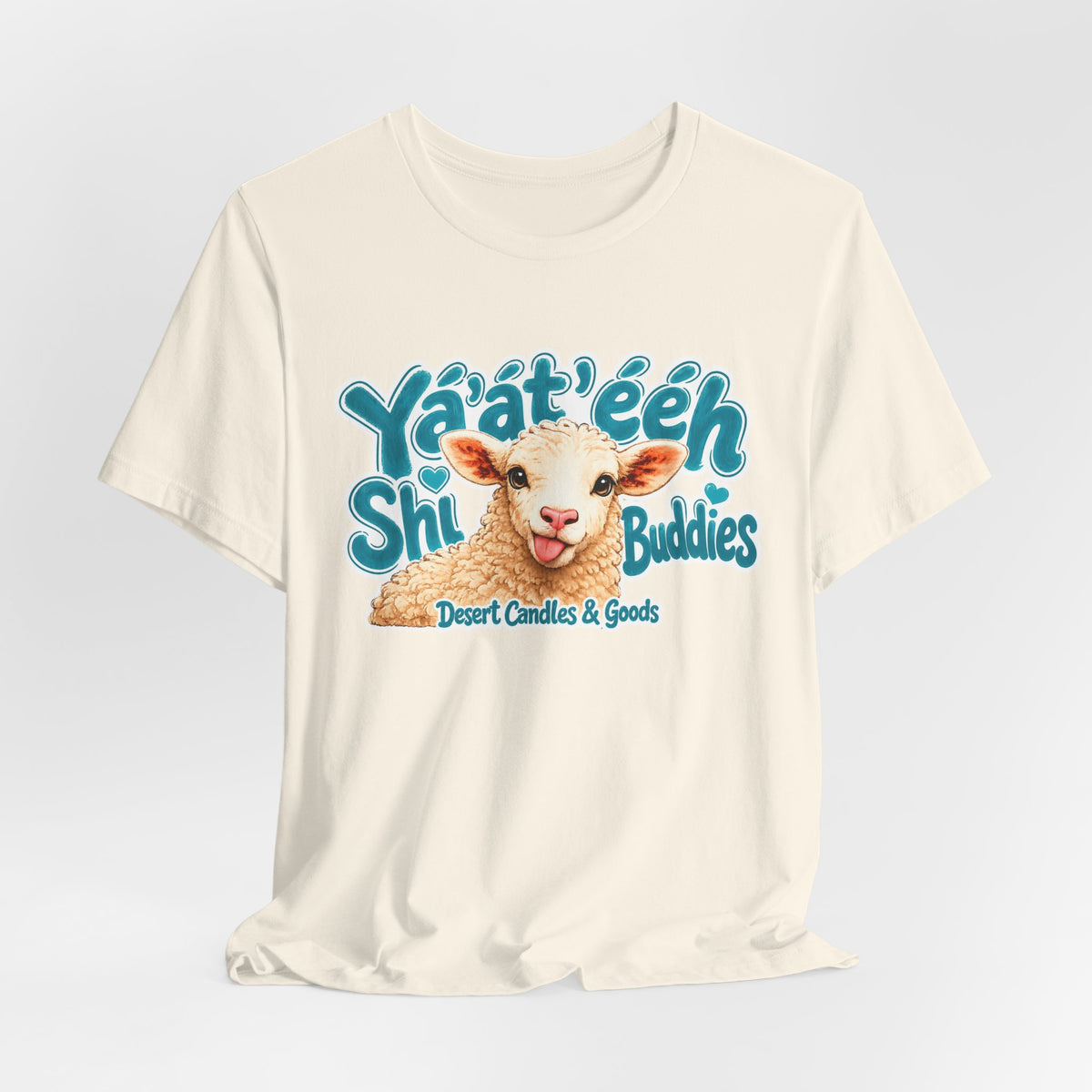 Ya'at'éeh Shi Buddies Tee — Cute Desert Lamb Graphic T-Shirt