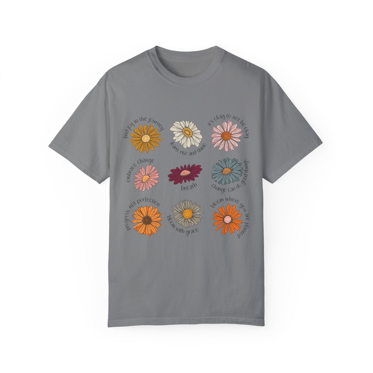 Unisex Garment-Dyed T-shirt DCG Flower