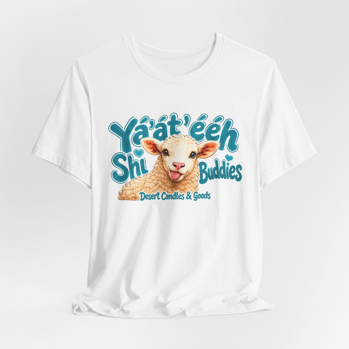 Ya'at'éeh Shi Buddies Tee — Cute Desert Lamb Graphic T-Shirt