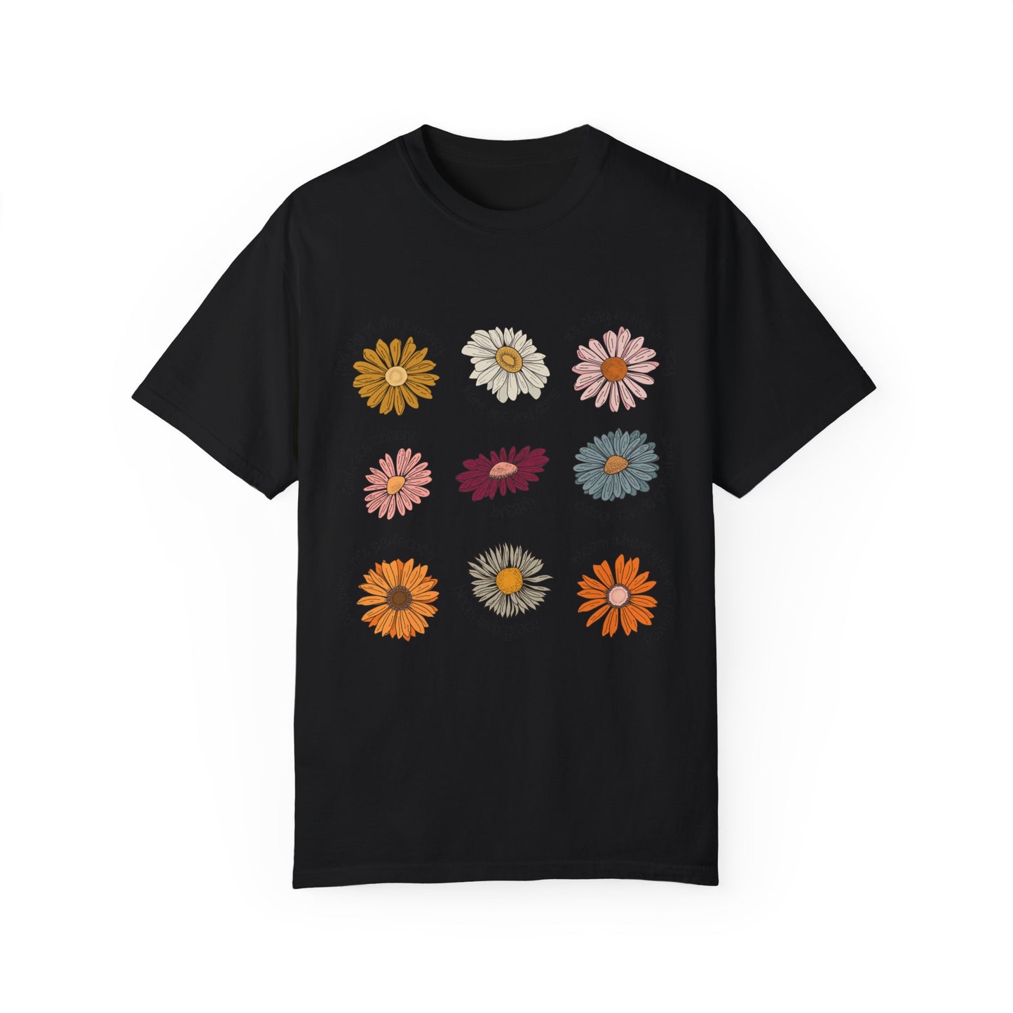 Unisex Garment-Dyed T-shirt DCG Flower