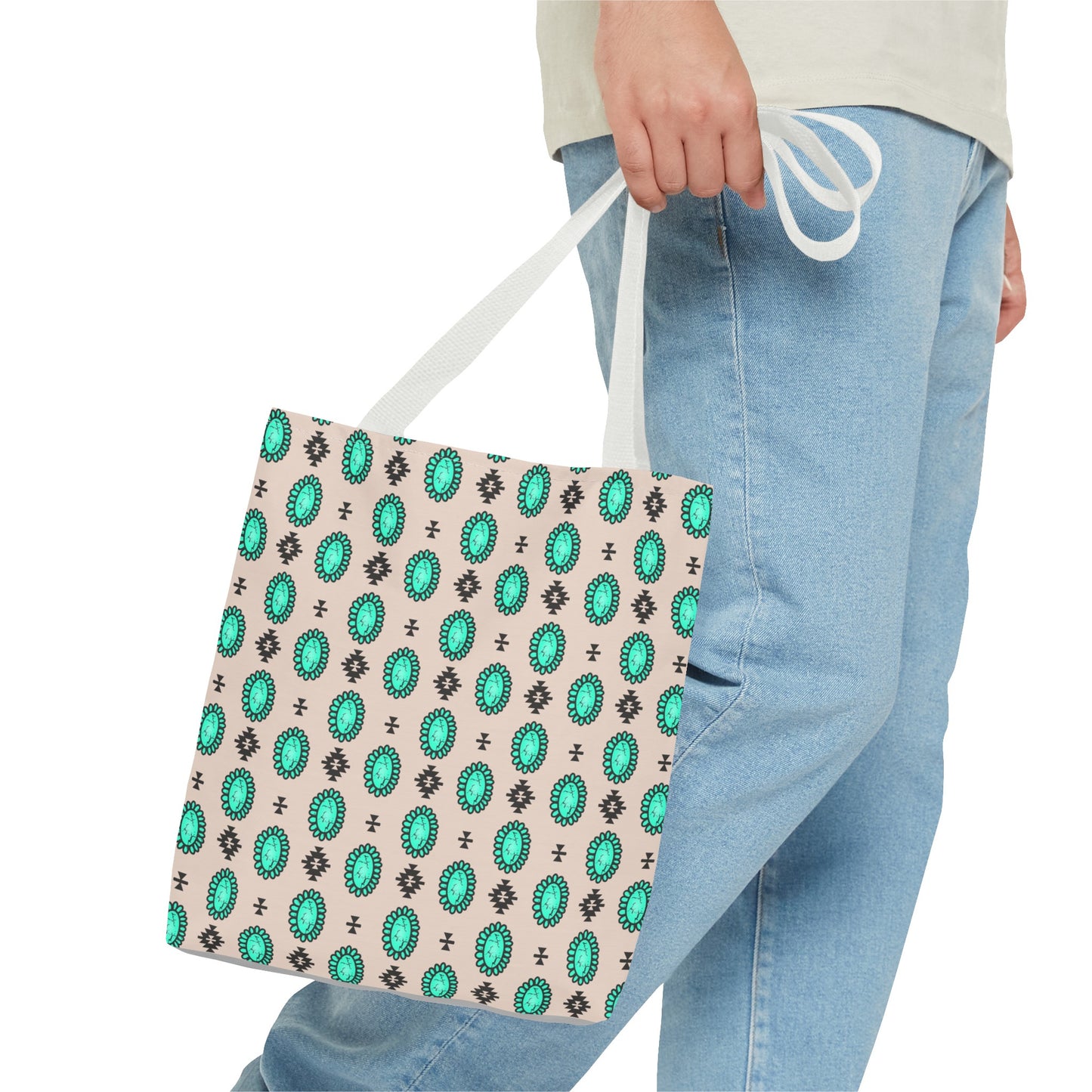 Turquoise Me Down Tote Bag