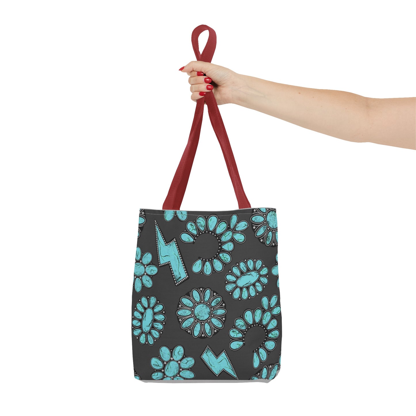 Turquoise Junkie Tote Bag