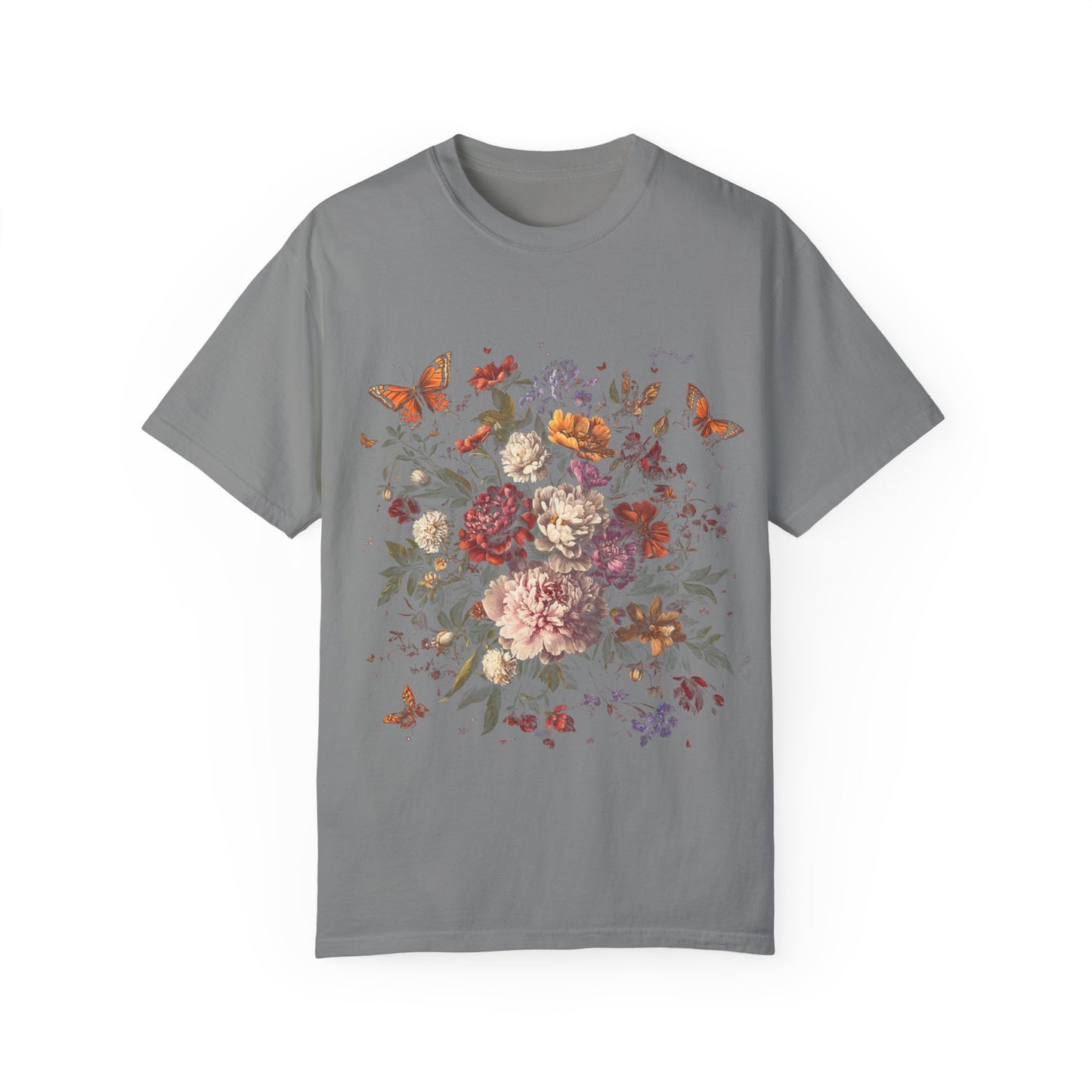 Butterfly and flower tee