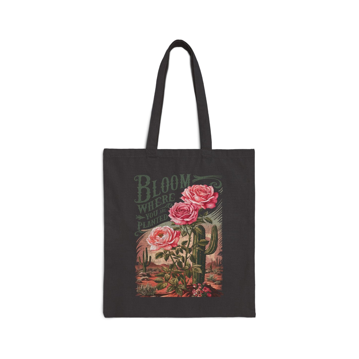 Desert RoseCotton Canvas Tote Bag