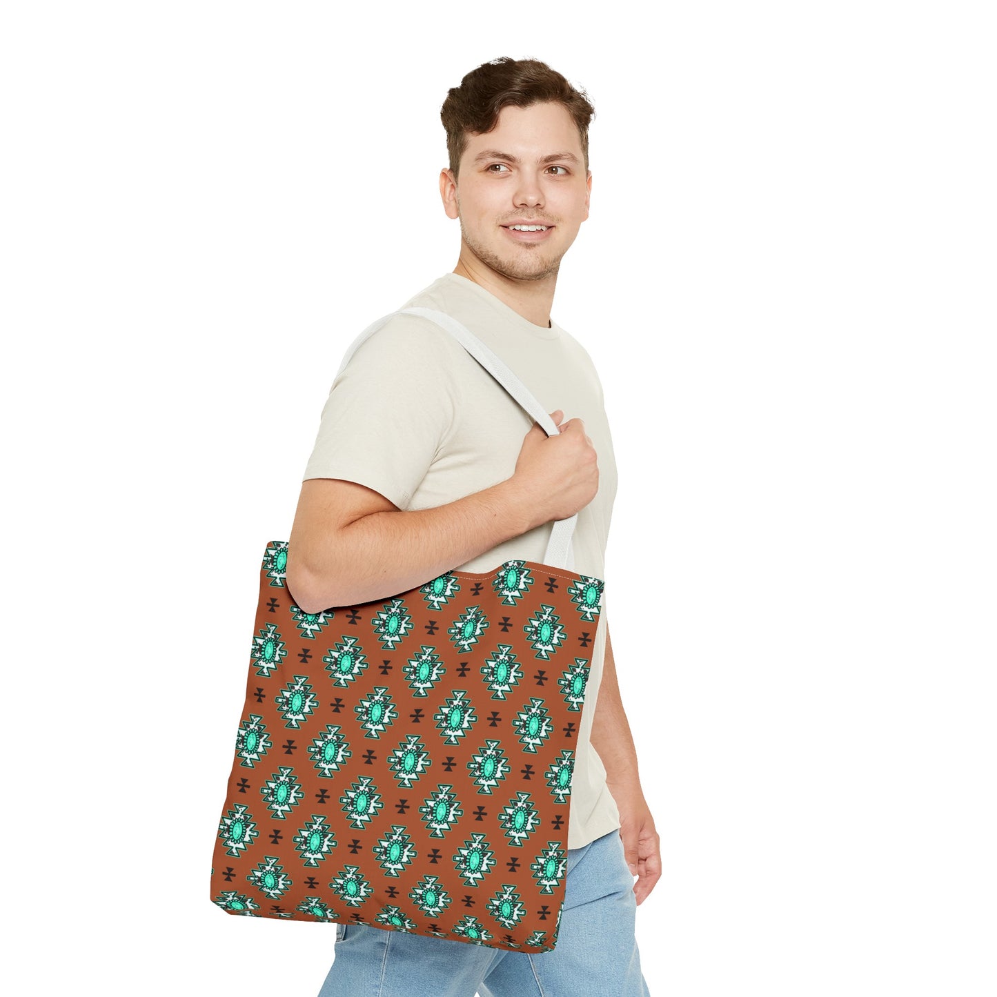 Brownie Turquoise Love Tote Bag