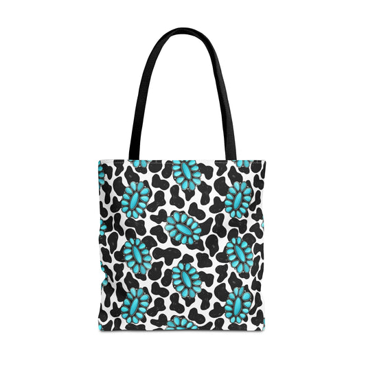 Turquoise Love Tote Bag