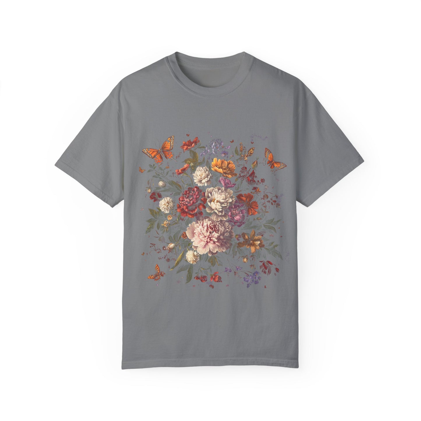 Butterfly and flower tee