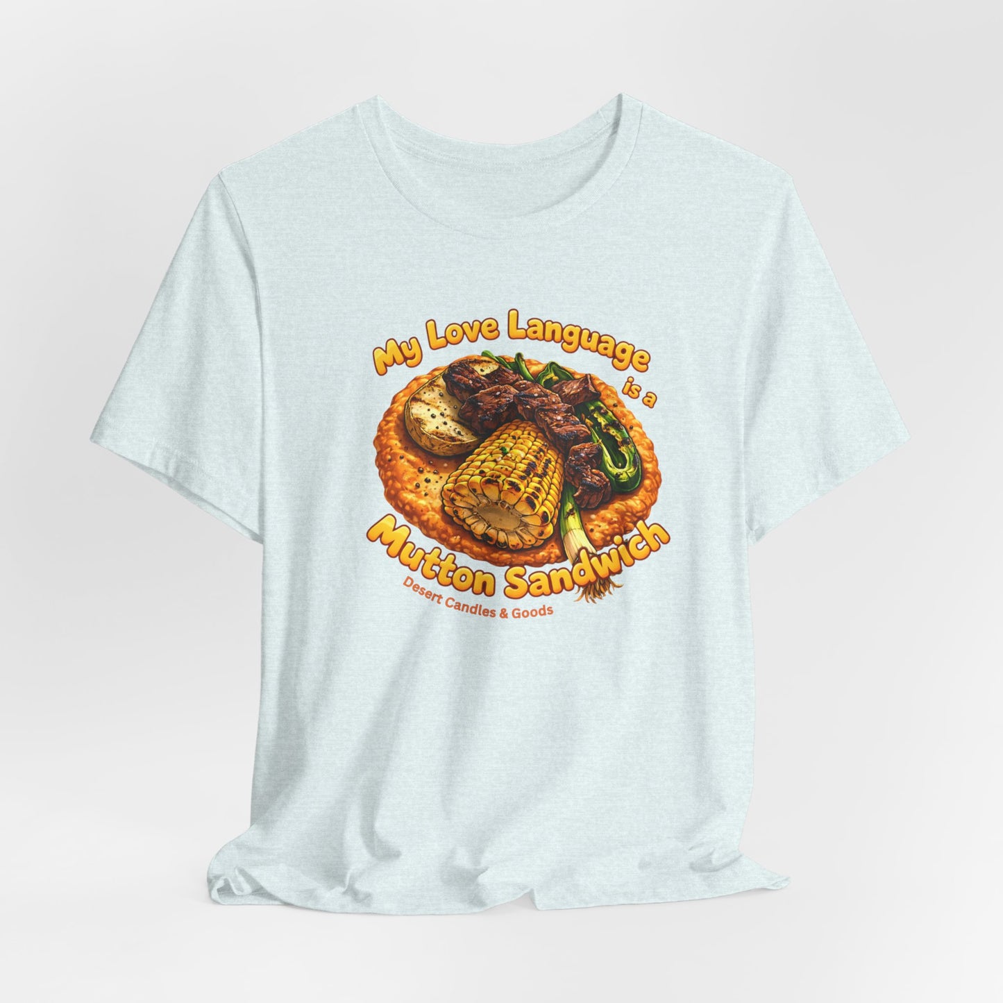 BELLA CANVAS-Turquoise Love Heart T-Shirt — "My Love Language is Turquoise" Graphic Tee
