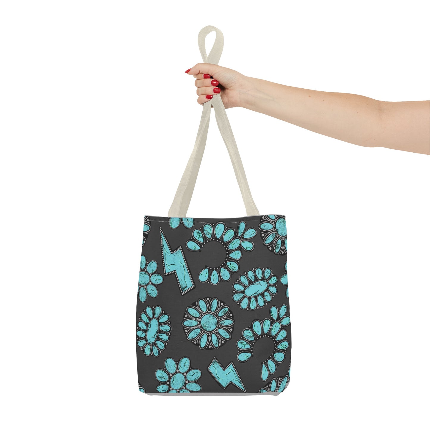 Turquoise Junkie Tote Bag