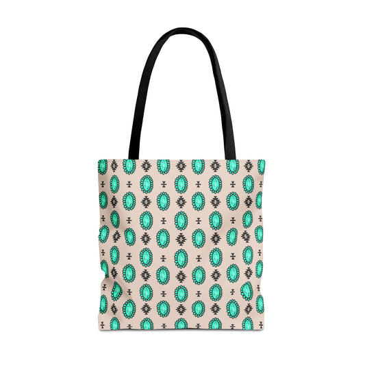 Turquoise Me Down Tote Bag