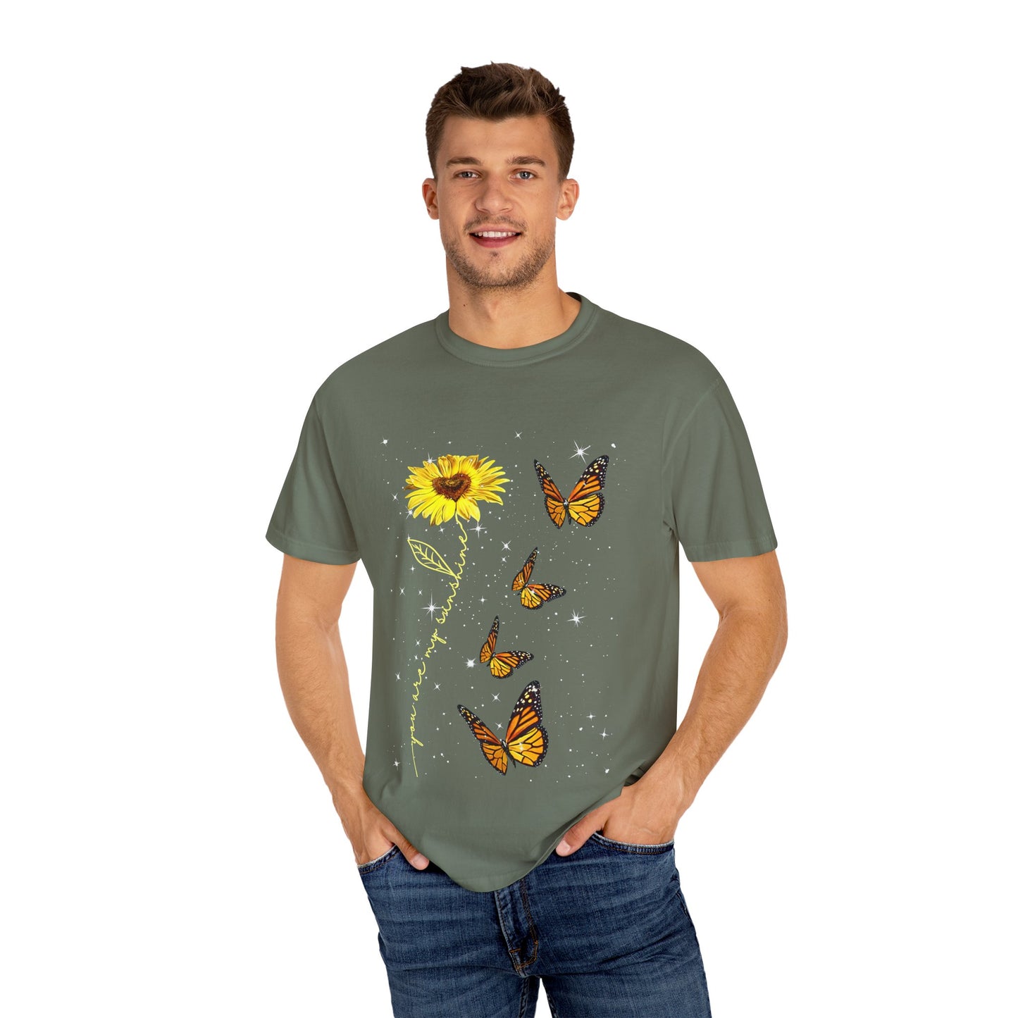 Sunflower and butterflies Tee