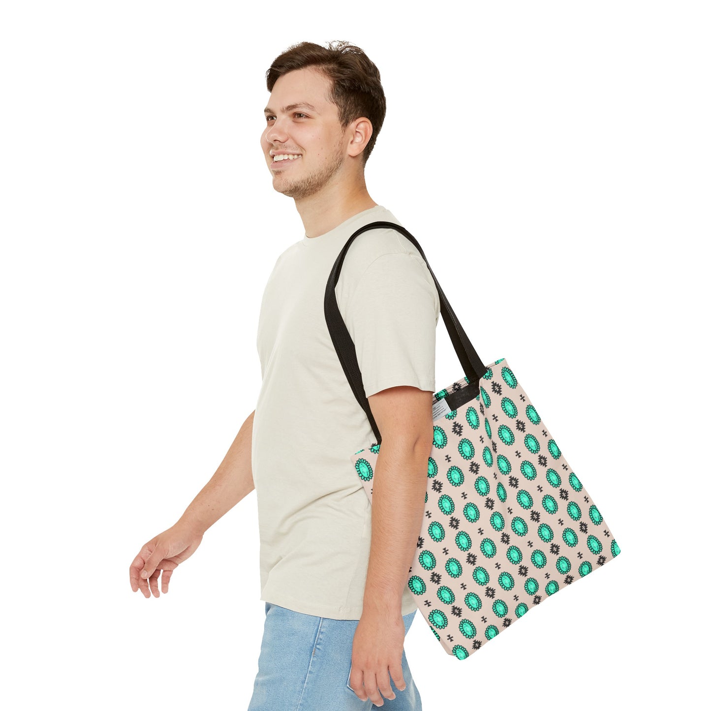 Turquoise Me Down Tote Bag