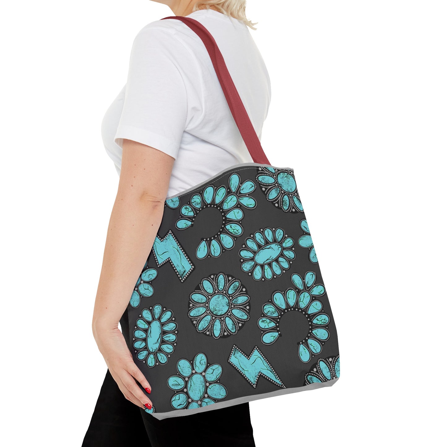 Turquoise Junkie Tote Bag