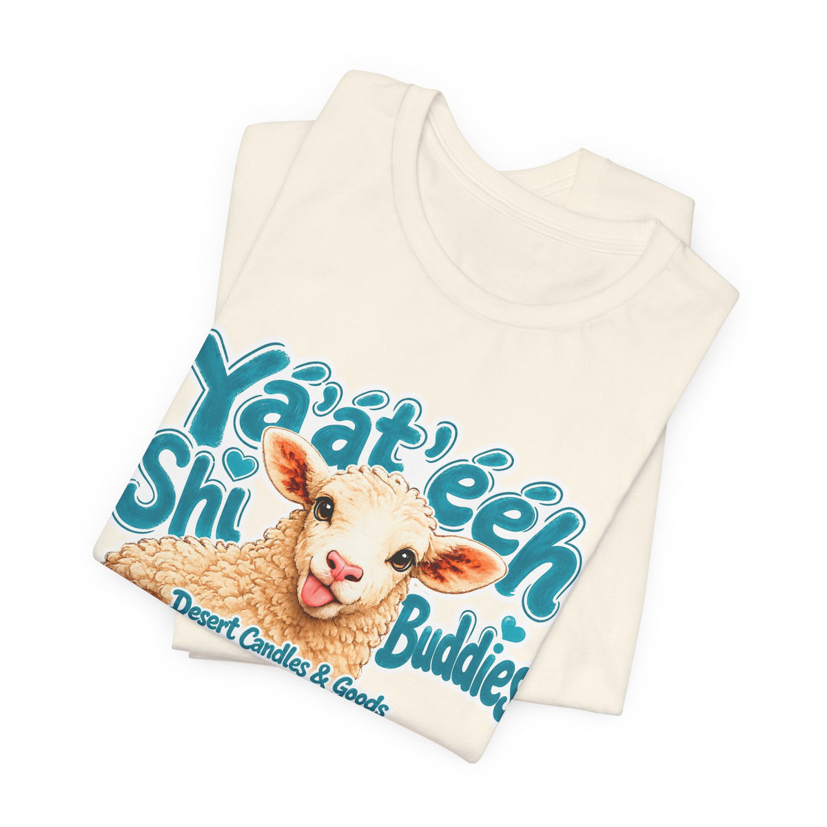 Ya'at'éeh Shi Buddies Tee — Cute Desert Lamb Graphic T-Shirt