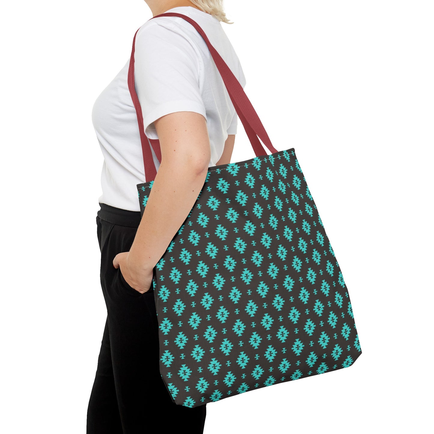 Turquoise Design Tote Bag