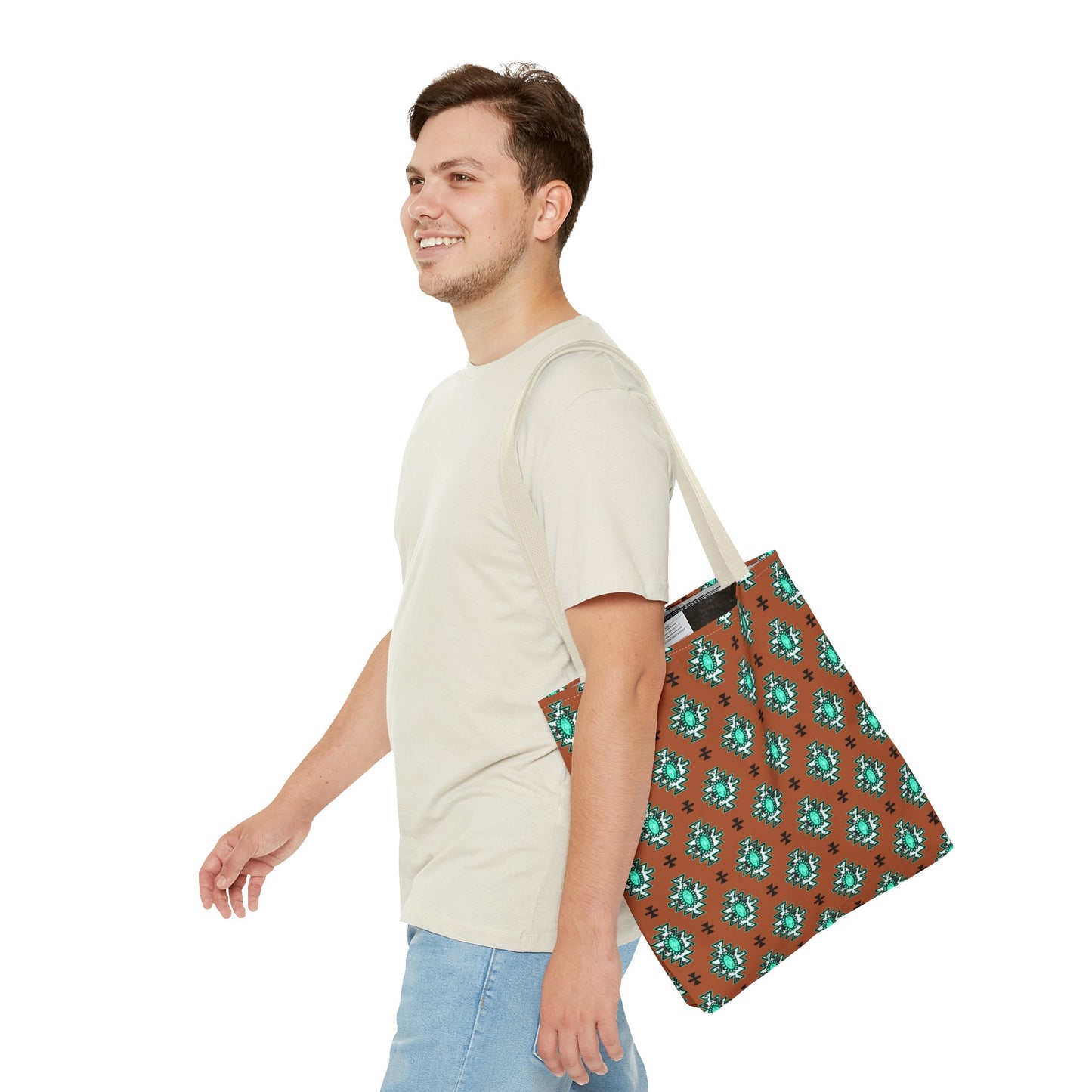 Brownie Turquoise Love Tote Bag