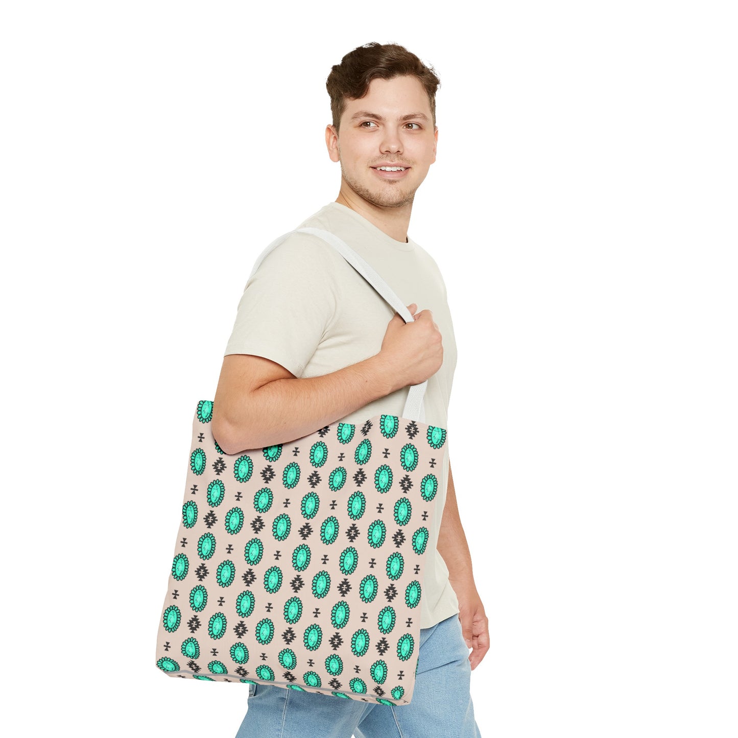 Turquoise Me Down Tote Bag