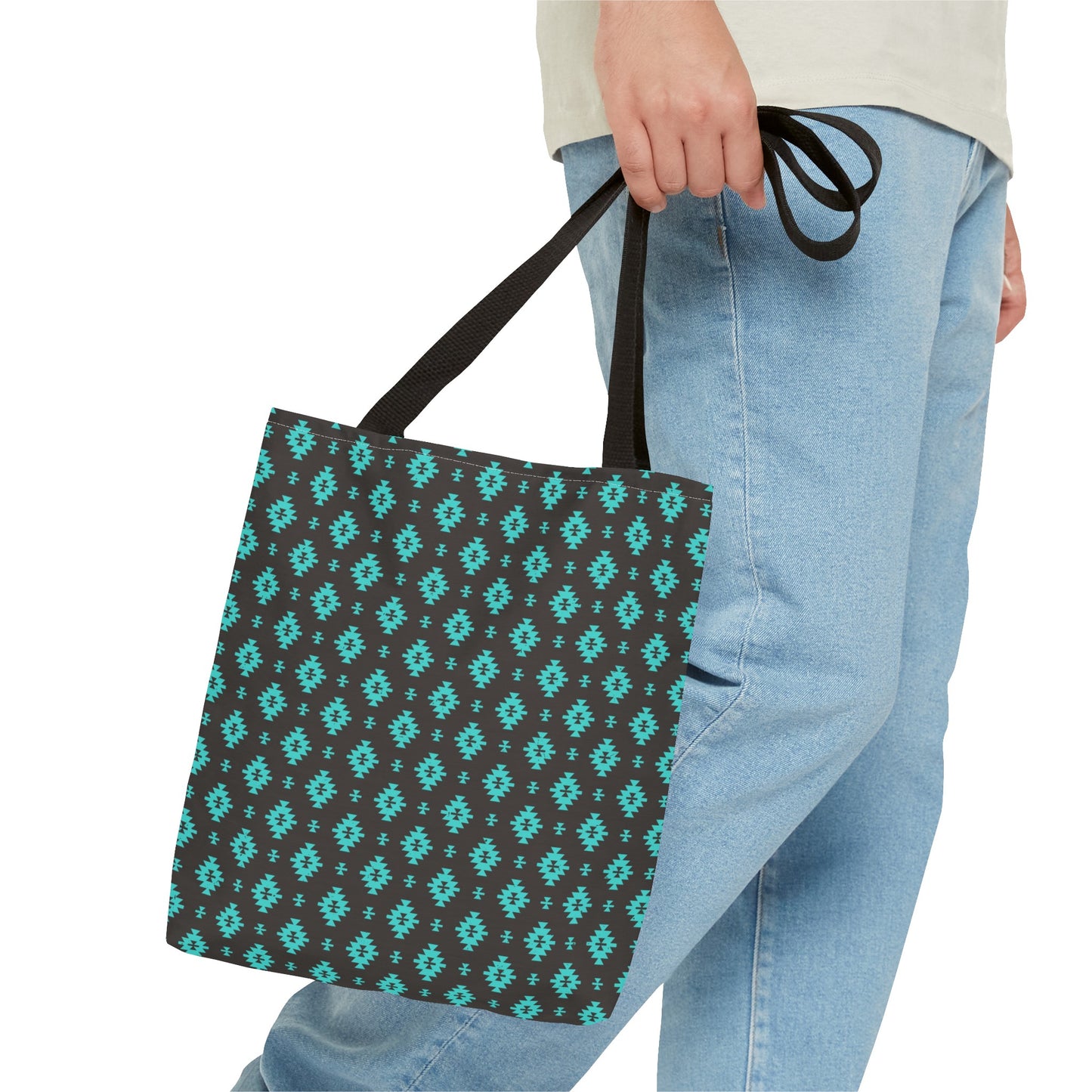 Turquoise Design Tote Bag