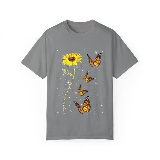 Sunflower and butterflies Tee