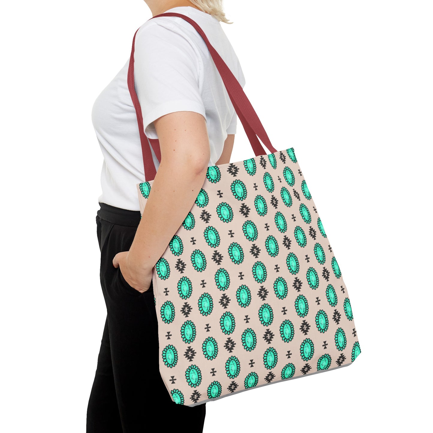 Turquoise Me Down Tote Bag