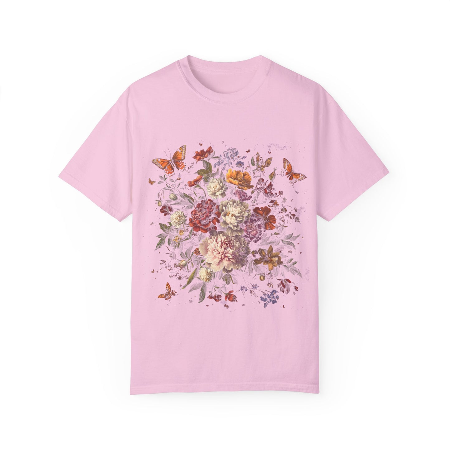 Butterfly and flower tee