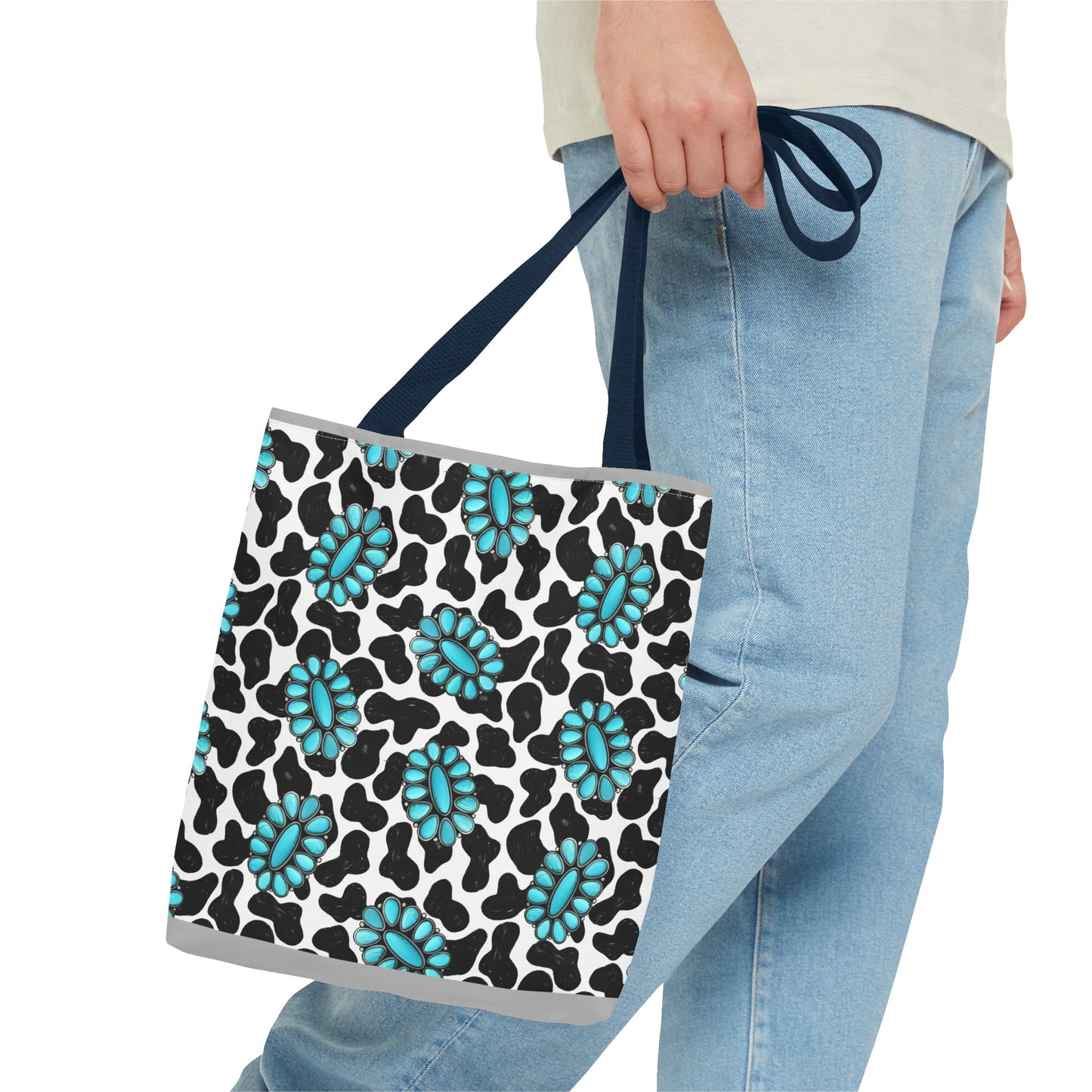 Turquoise Love Tote Bag