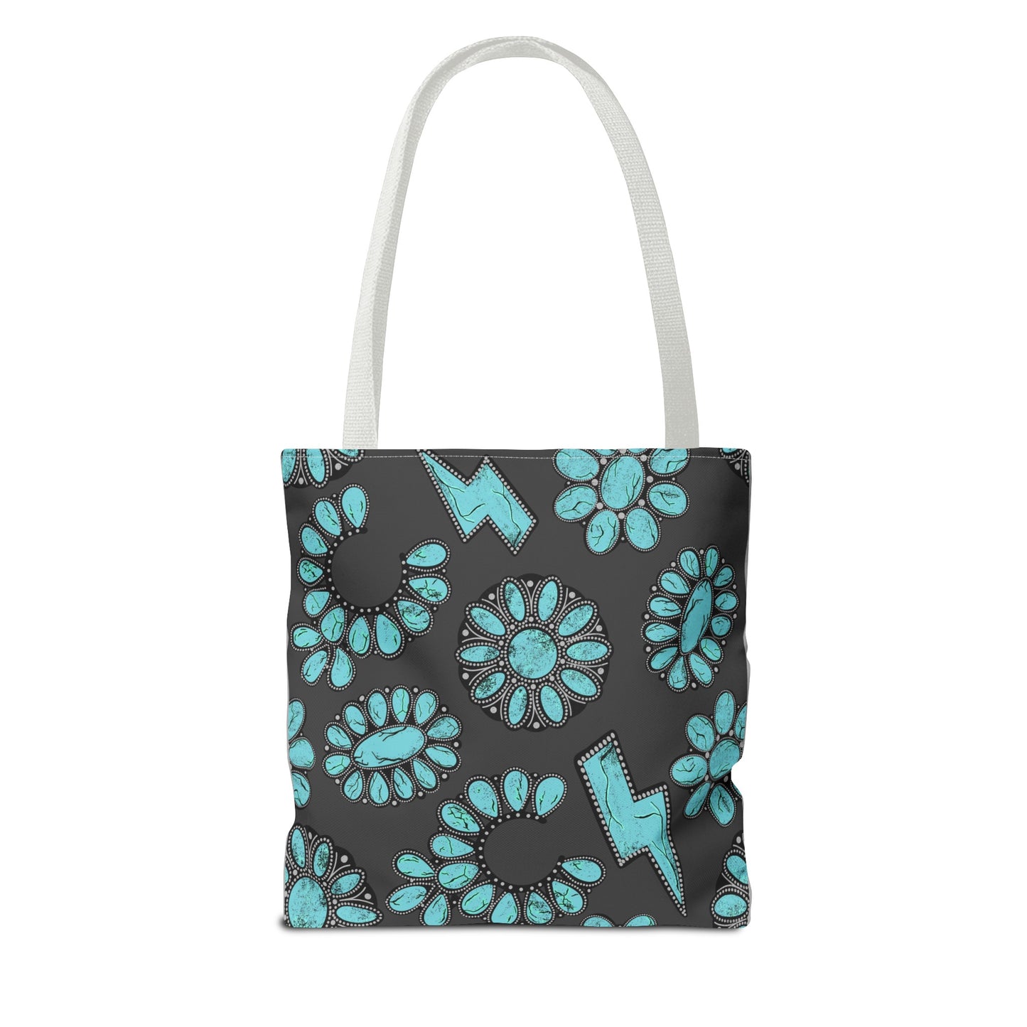 Turquoise Junkie Tote Bag